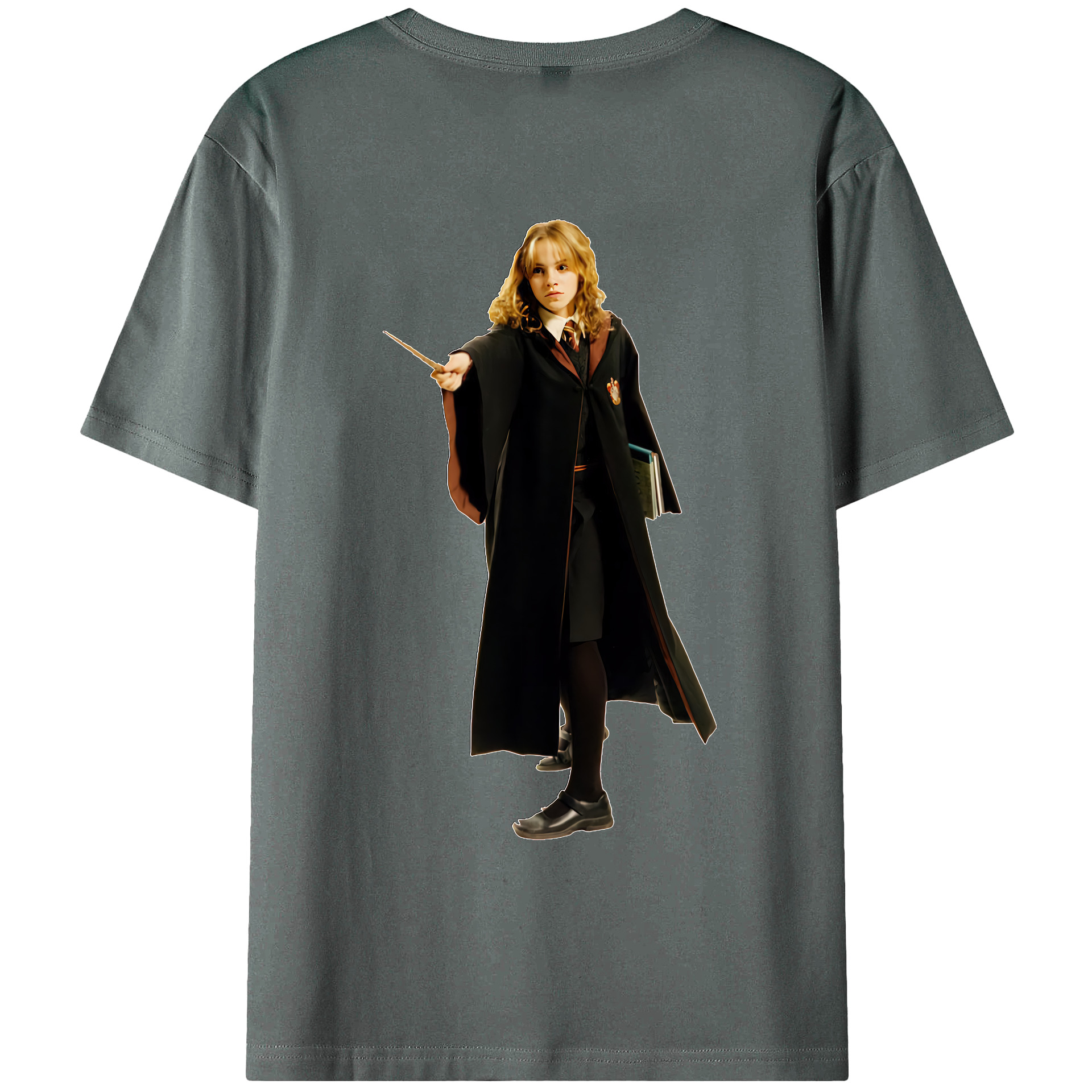 （画像用） Harry Potter ハリー・ポッターシリーズ 綿100％ メンズ半袖Tシャツ（バックプリント） 通気性